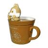 Sanart Disney Chip and Dale Mug Latte Art Chip & Dale 240ml SAN4066 Brown