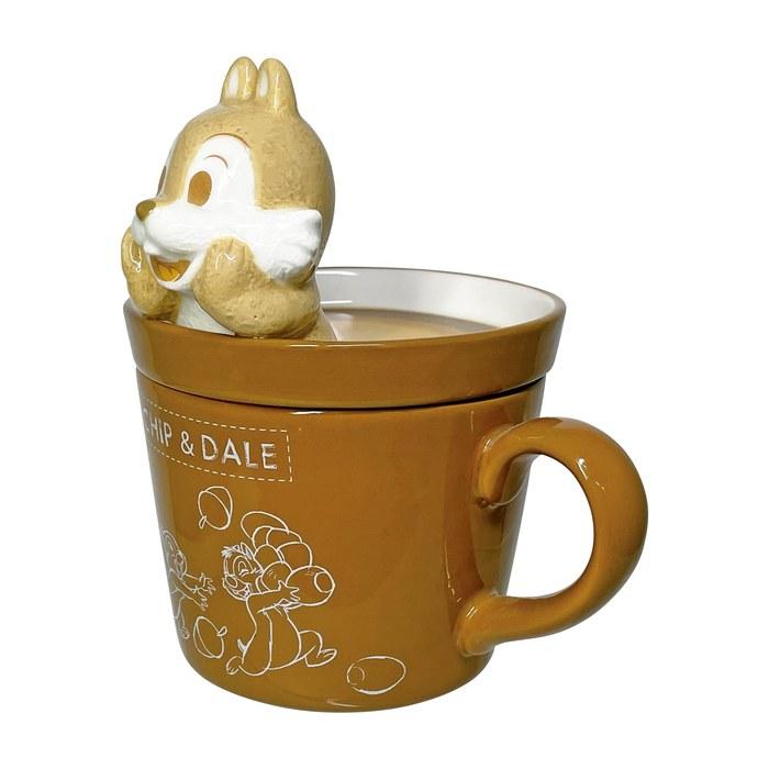 Sanart Disney Chip and Dale Mug Latte Art Chip & Dale 240ml SAN4066 Brown