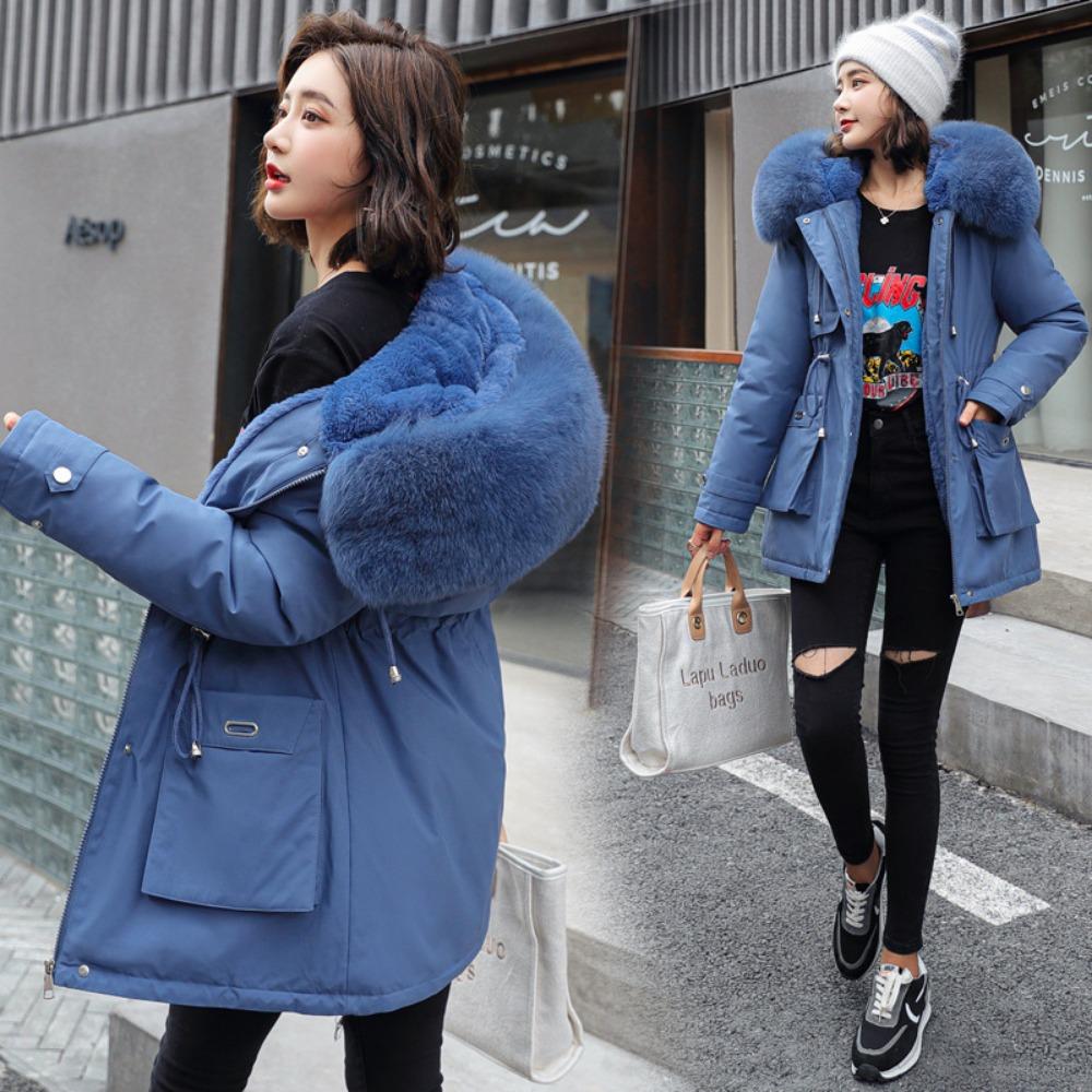 Winter New Trendy Down Cotton-padded Clothes Women's Clothing Waist Slim Fit Warm Student Cotton-padded Jacket