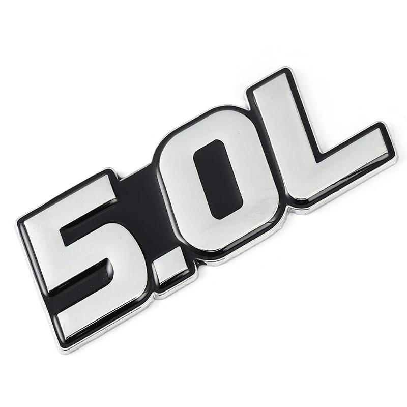 1Pc 3D Metal 4.0L 4.6L 4.7L 5.0L 5.7L 6.0L 6.2L 6.4L 7.0L Car Sticker Rear Trunk Emblem Badge Decals