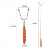 Adjustable Stainless Steel BBQ Skewers With Colored Handles For Chicken Leg Kebabs Outdoor Camping Cooking Tools