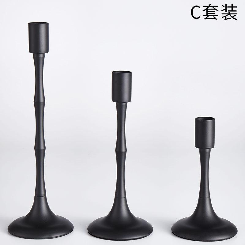 Vintage Metal Candlestick Holders 3 Pack Bronze Candle Holders for Candlesticks Antique Taper Candle Stand Candle Sticks Holder