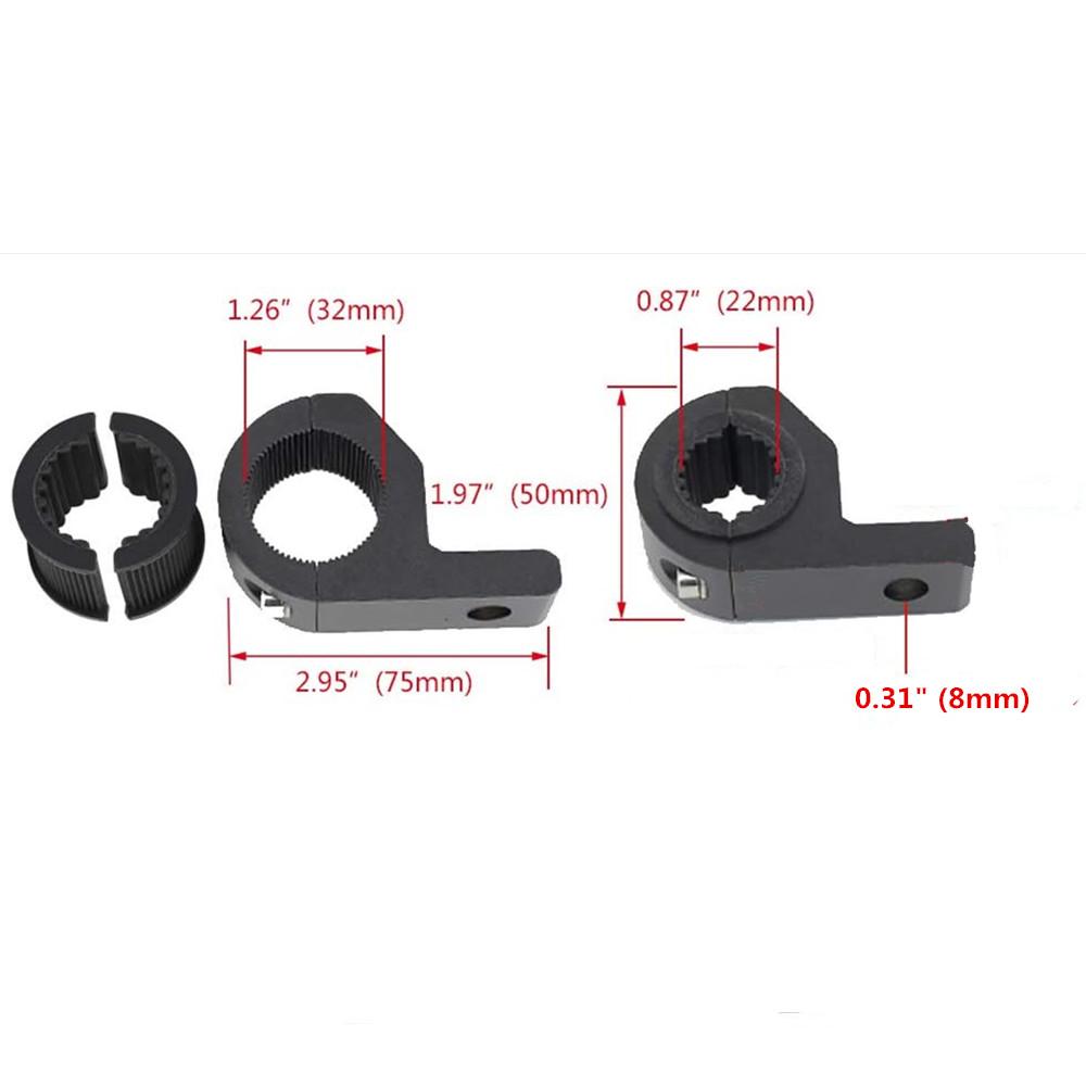 Motorcycle LED Headlight Clamps Bracket Spotlight Tube Clamp Mount Kit For Kawasaki Versys 650 Z900 Z1000 Suzuki 650 Africa Twin