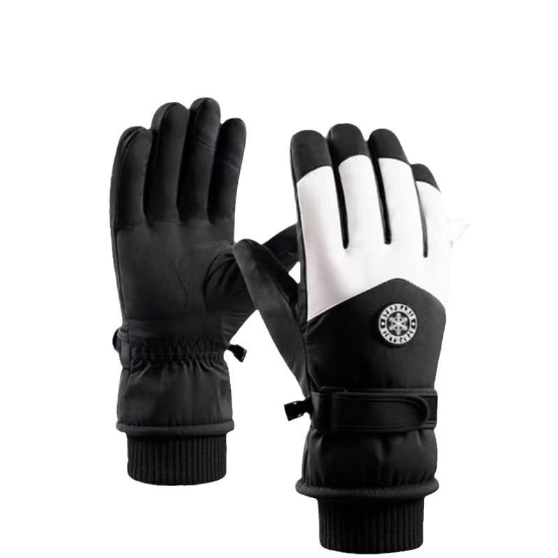 Unisex Winter Ski Warm Gloves: Touch Screen, Windproof, Velvet-Lined, Perfect for Cycling and Outdoor Activities