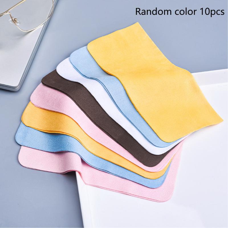 5/10Pcs Suede Glasses Clean Microfiber Glasses Cleaning Cloth For Lens Phone Screen Cleaning Wipe High Quality