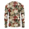 Men's Fashion Printed Round Neck Long Sleeve Bottoming Shirt Top