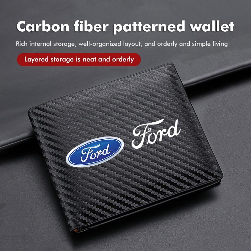 For Ford Car Key Bag Pull-Out Key Box Pocket Keychain Leather Key Bag Fiesta Ranger Mondeo Escape Ecosport Fusion Explorer