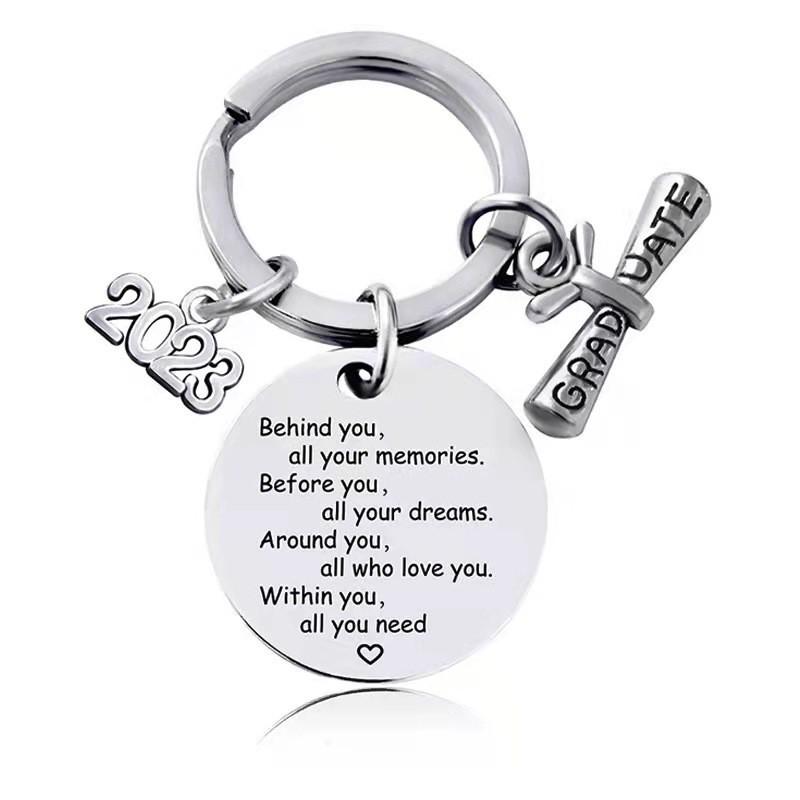 Steel Elegant Stainless Keychain Gift For Graduates Perfect For Celebrations And Parties