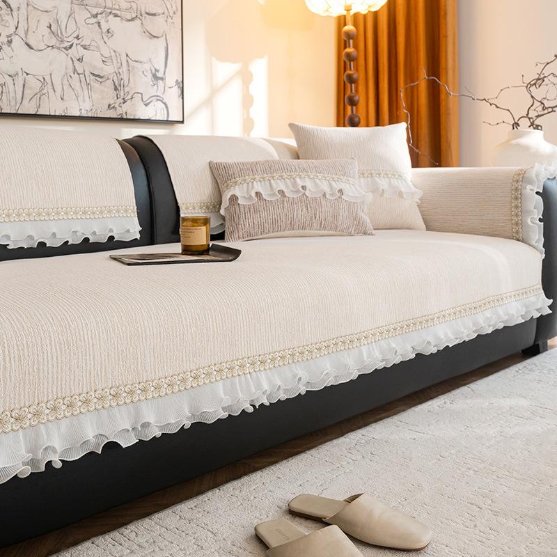 

European-Style Premium Sofa Cushion Is Universal In All Seasons New Seat Cushion Non-Slip Cover Cloth Towel Chenier Sofa Cover 70*70cm