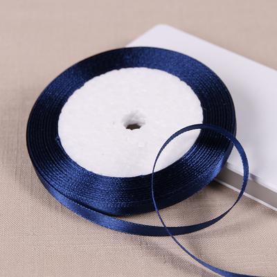 

22meter/roll navy blue Polyester Satin Ribbon Chrismas Wedding Party Prom Decoration Cake Wrap Ribbons DIY Hair Accessories bow silk ribbon