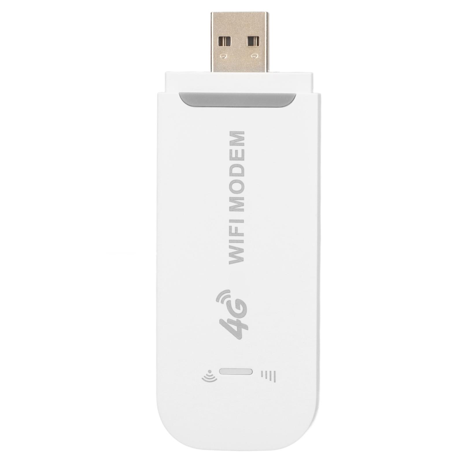 

4G LTE Wireless Router 150Mbps Support 10 Users USB Interface Portable WiFi Modem for Tablet Laptop White