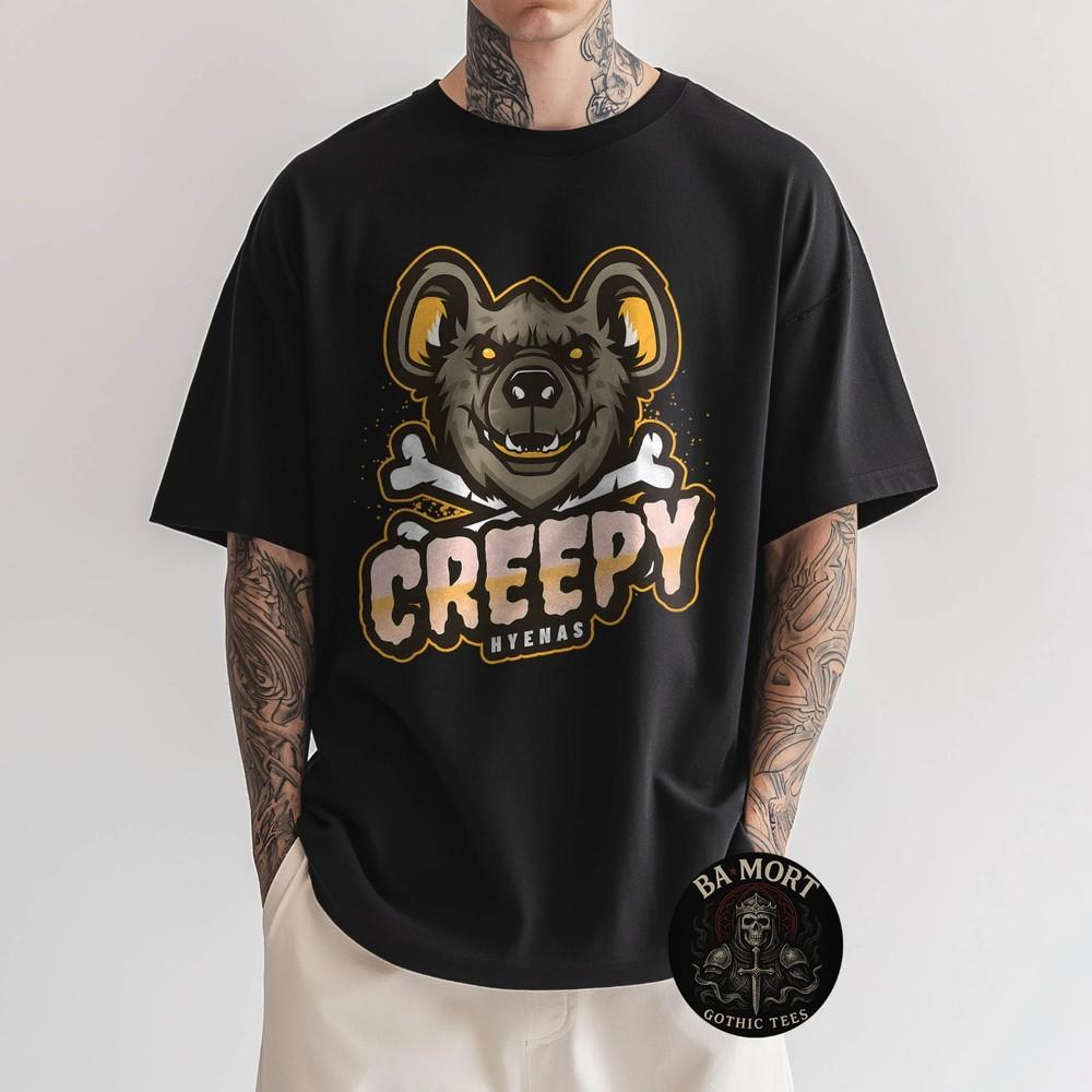 Creepy Hyenas Funny Graphic TShirt Unisex T-Shirt S