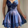 New lace suspender skirt sex pajamas perspective sex underwear women