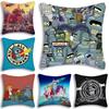 Classic Movie F-Futuramas Pillow Covers Cartoon Sofa Decorative Home Double-sided Printing Short Plush Cute Cushion Cover