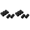 10Pcs Silicone Blanking Cap Universal Intake Vacuum Hose Tube End Bung Plug Inner Diameter 14mm Black
