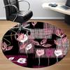 1pc Floral Pattern Office Round Rug, Non-slip, Soft and Durable Office Rug for Interior Decoration, Perfect for Office, Beautiful Decoration yy2603120
