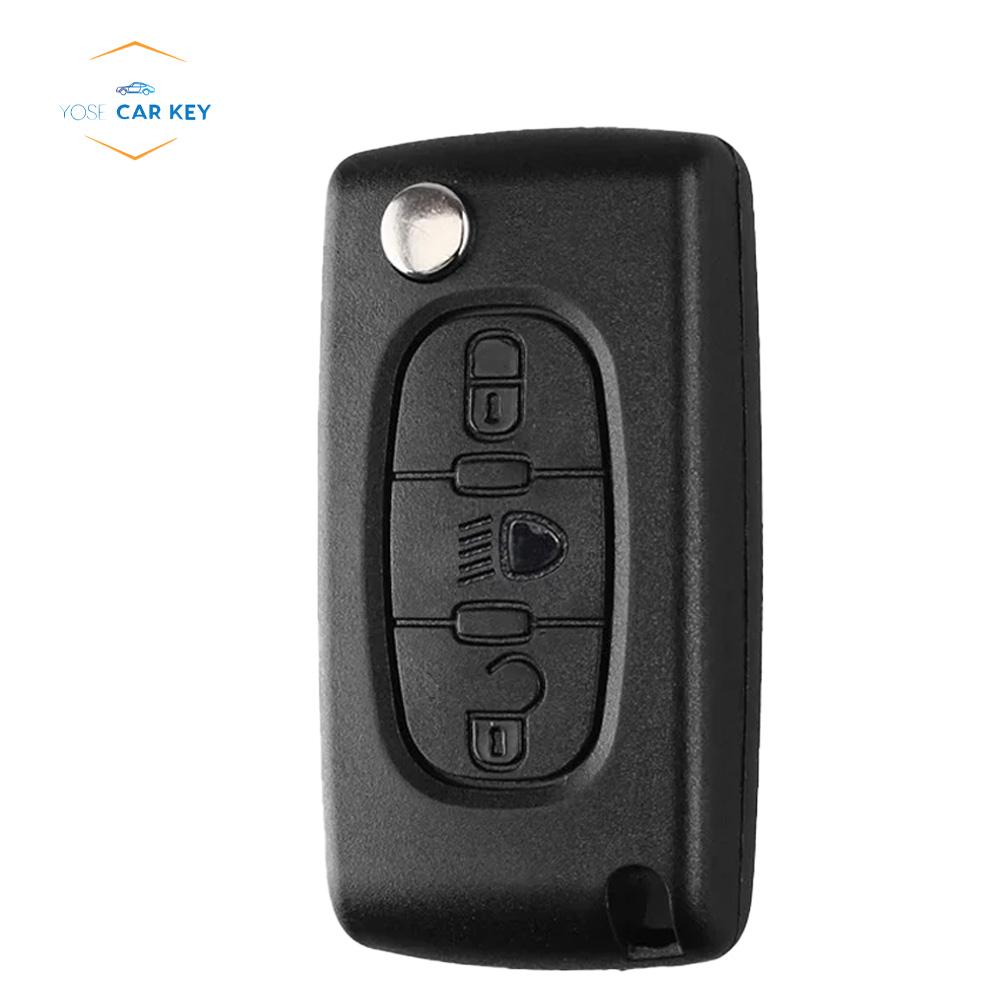 ABX2 YOSE Für Citroen C2 C3 C4 C5 C6 Xsara Berlingo Für Peugeot 207 307 308 407 607 807 HU83 VA2 Klinge Klappschlüssel Auto Schlüsselgehäuse Hülle