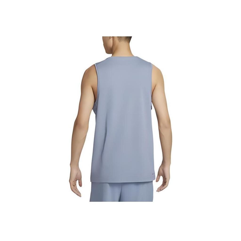 Nike Primary Solid Round Neck Quick-Dry Breathable Casual Sleeveless Vest Men Tops Slate-Grey Stone-Blue DV9834-493