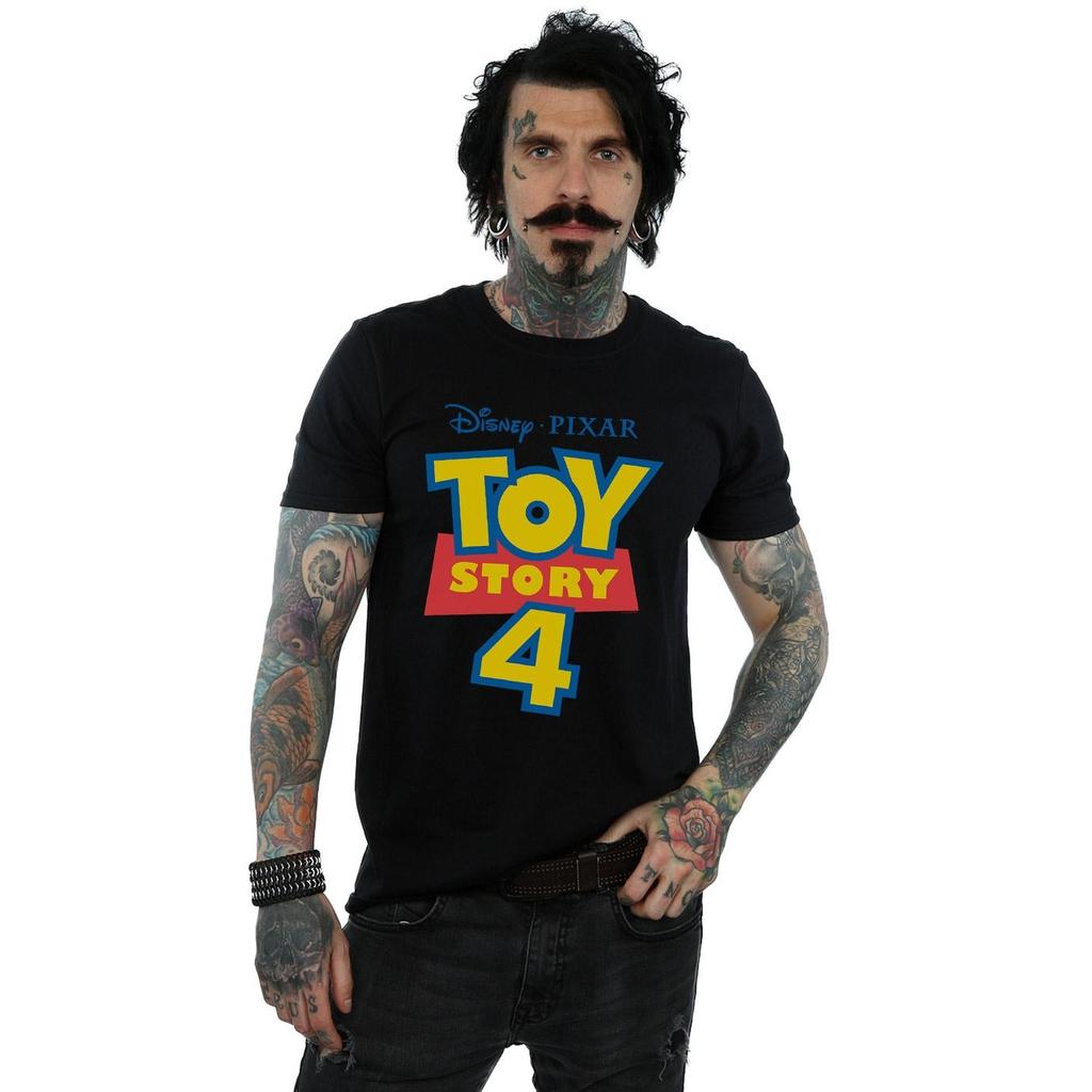 Disney Mens Toy Story 4 Logo T-Shirt