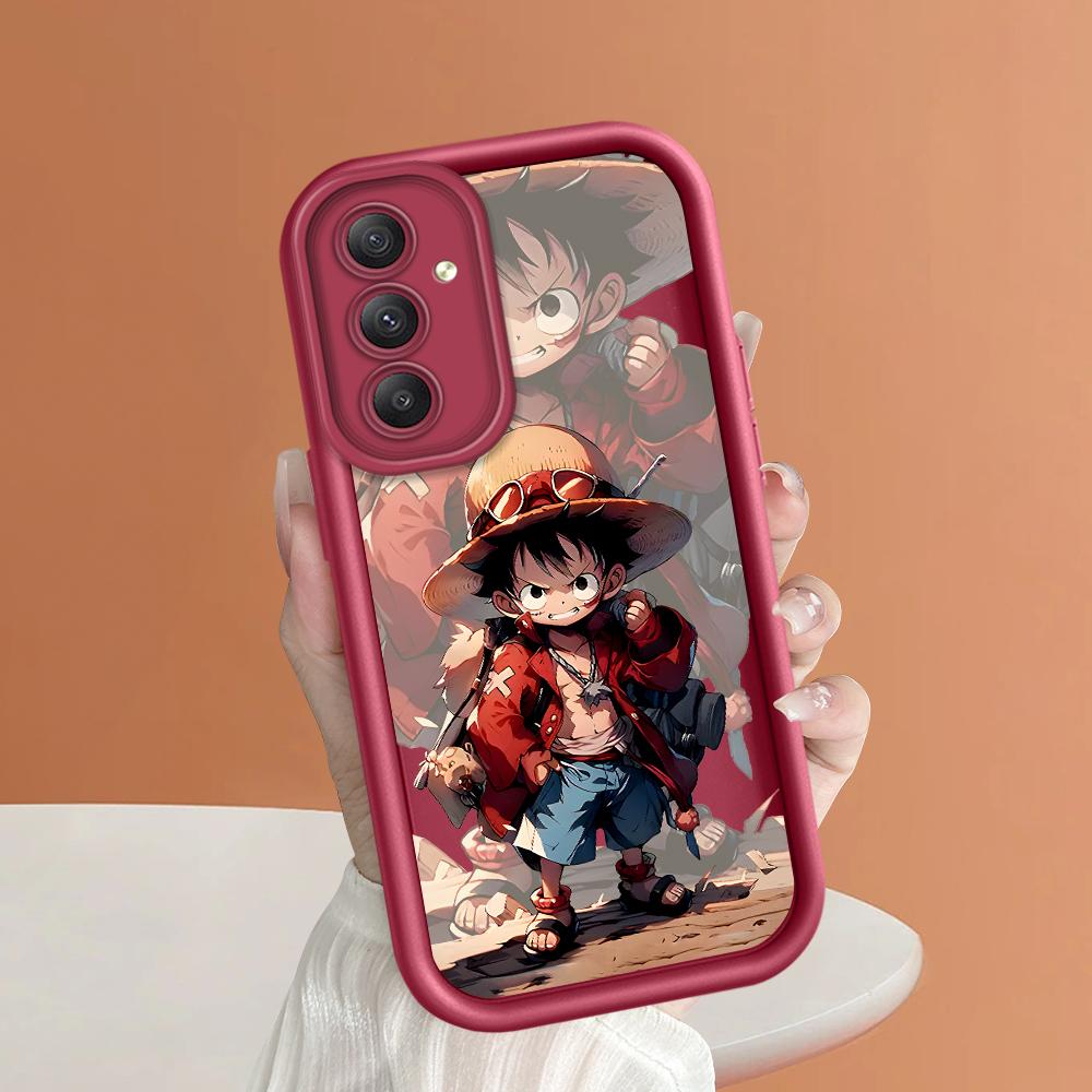 Soft Silicone Square Ladder Printing Pattern Phone Casing Full Cover Camera Shockproof Protection Rubber Case for Samsung