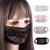 Breathable Sunscreen Veil Elastic Lace Mask Fashion Cycling Mask For Women and Girls
