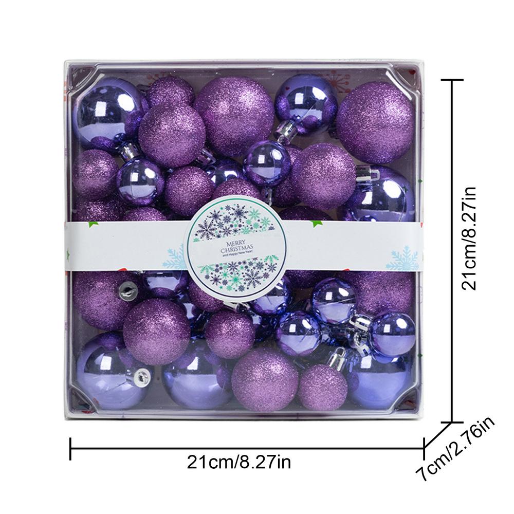 44pcs 3/4/5cm Christmas Balls Christmas Tree Ornaments Ball Xmas Hanging Tree Pendants Home Party Christmas Tree Decor New Year