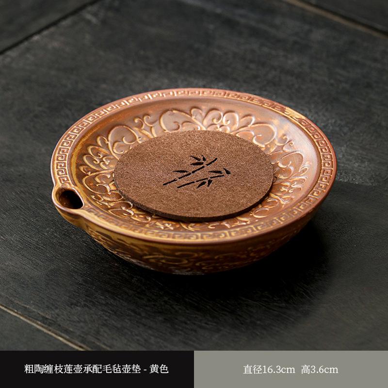 

Water storage kettle for household ceramic round household dry tea pot mat Chinese Kung Fu tea set tea ceremony accessories
