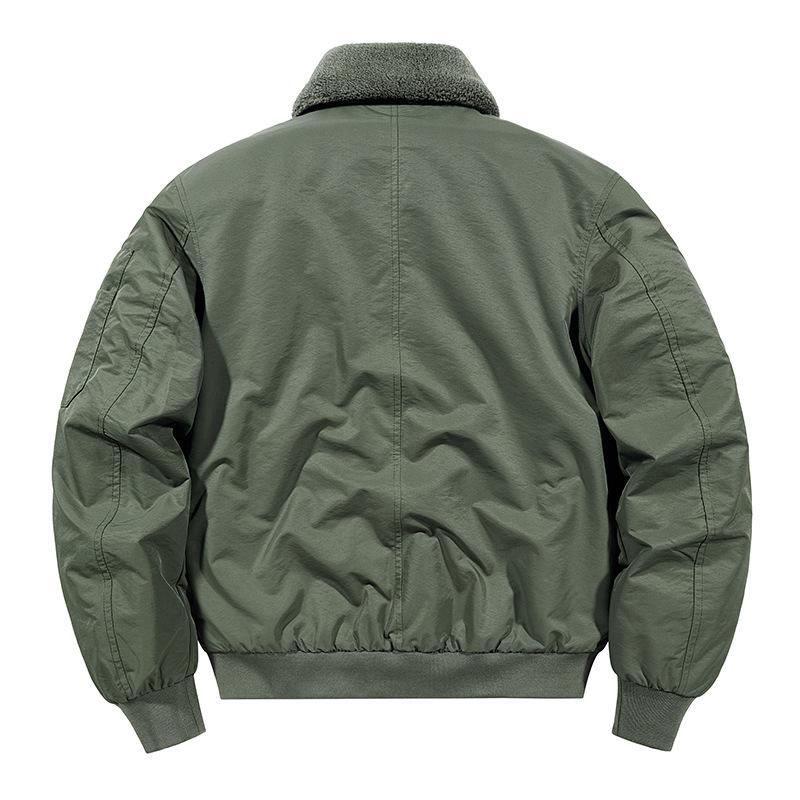 Autumn and Winter Men's New Style with Cotton and Thick Cotton Jacket Detachable Fur Collar Jacket Casual Warm Standing Collar Cotton Jacket