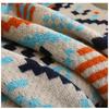 Blanket Multifunctional Boho Knitted Throw Vintage Wave Tassel Blanket for Sofa Couch Window Seat Lightweight Nap Air Conditioning Blanket