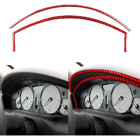 Real Premium Soft Carbon Fiber Interior Accessories Sticker Compatible with Chrysler 300 300C 2005 2006 2007 Car co 2006 Pilot Side Glove Box Storage