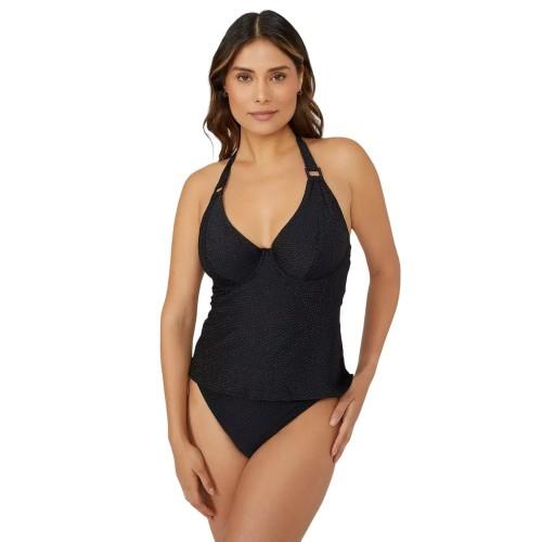 Gorgeous Womens/Ladies Sparkle Non-Padded Tankini Top