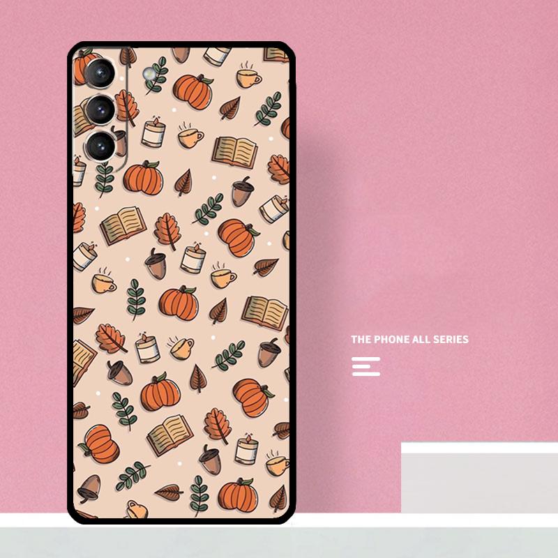 Autumn Leaves Fall Pumpkin Halloween Case For Samsung Galaxy S20 FE S21 S22 S23 Ultra S8 S9 S10 Note 10 Plus 20 Ultra Cover