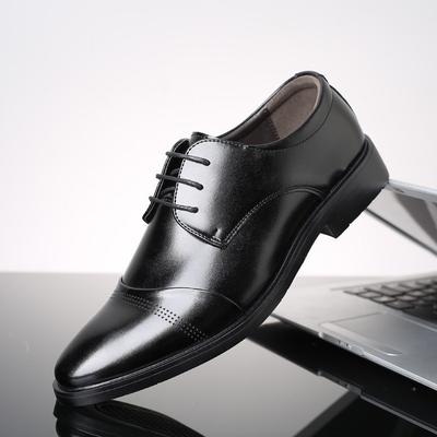 Formal Shoes Men's Elastic Leather Shoes Luxury Business Leather Shoes for Men Wedding Shoe Loafers Pointed Social Male Oxford