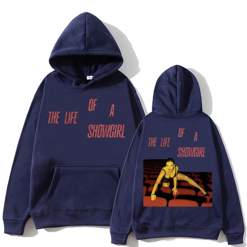 

The Life of A Showgirl Album Vintage Style Hoodies Men Women Fashion Pop Music Long Sleeve Fleece Oversized Casual Sweatshirts 3XL