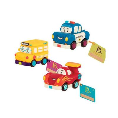Brand B Police Child Soft Car Fullback Toy 3-piece Set Korean Childrens Toys