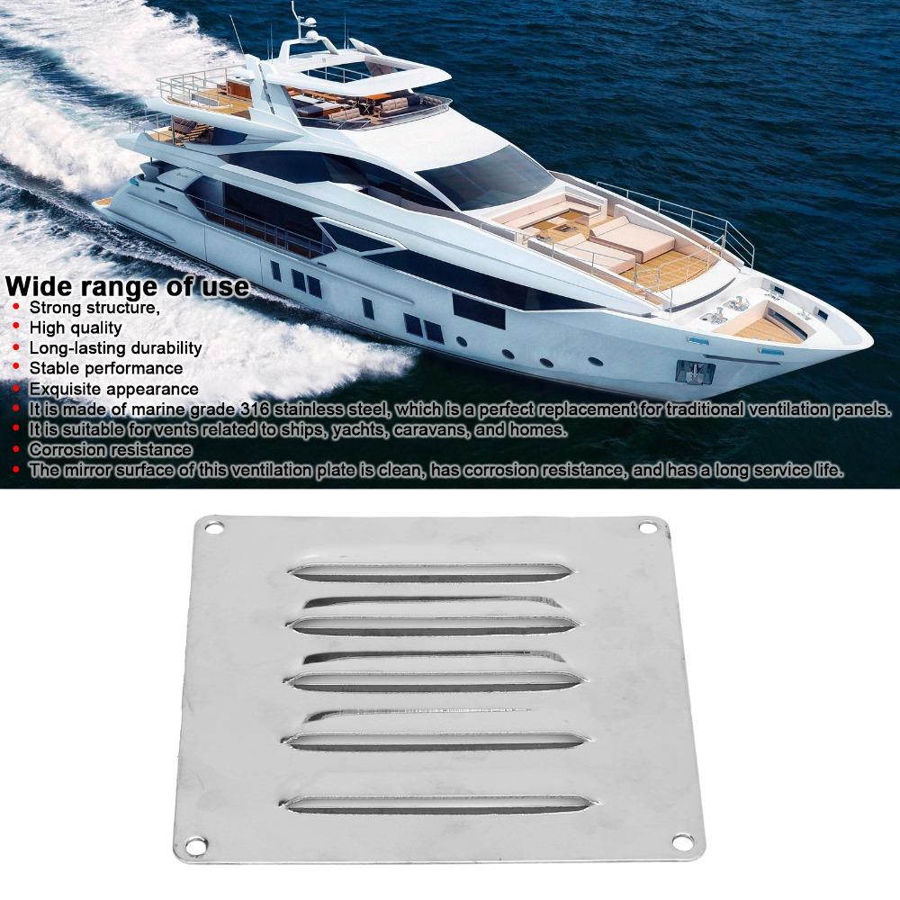Stainless Steel Protected Flow Shutter 120x120mm Ventilation Shutters  Marine Applications