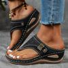 Glitter Sandals For Women Size 8 Thick Soled Wedge Heeled Women'S Outdoor Thong Sandals Fashionable And Casual Sandals For Woman