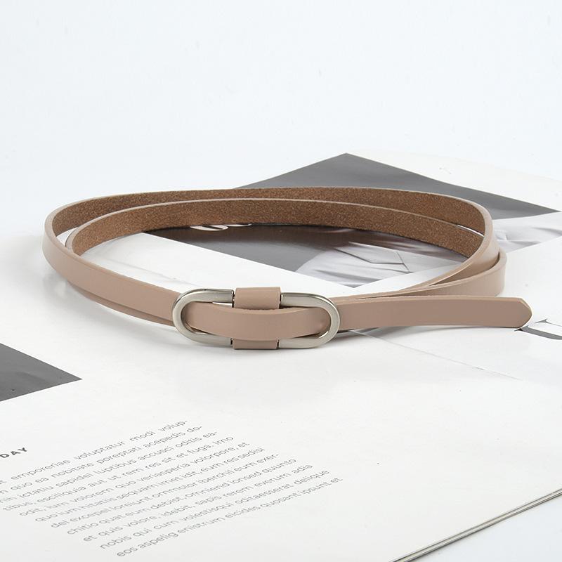 New Style of Women's Lace-up Belt with Knotted Leather Belt with Casual Pants Dress for Women