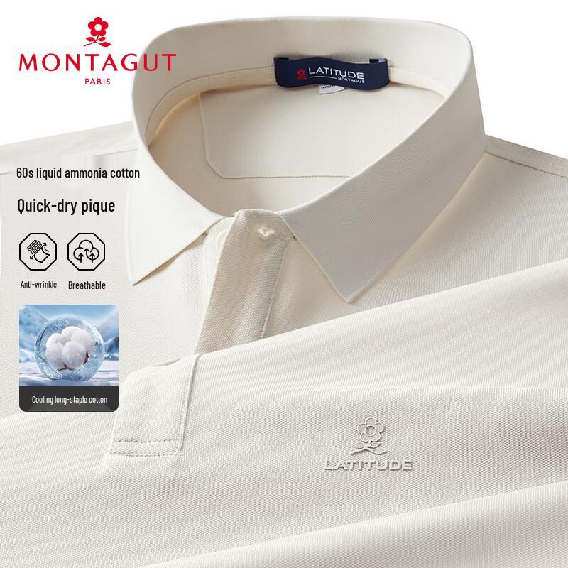 

MONTAGUT Men s Short Sleeve Cooling Pique Polo Shirt 52