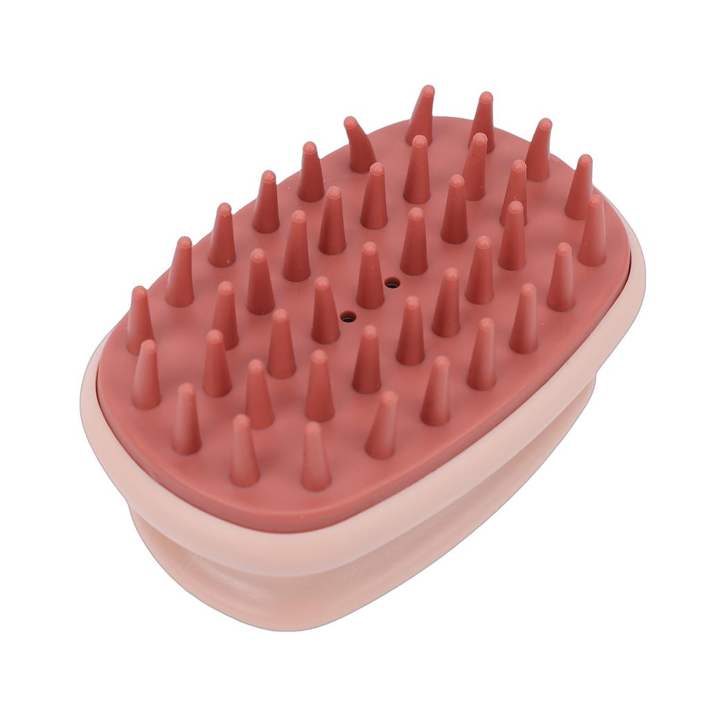 Silicone Scalp Brush Deep Cleaning Scalp Scrubber Hair Washing Shampoo Brush for Men Women Pink
