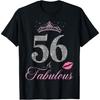 56 und fabelhaft 56. Geburtstag 56 Jahre alt B-Day Party Königin T-Shirt