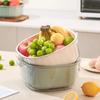 Sun Xiaomei Double-Layer Fruit & Vegetable Draining Basket
