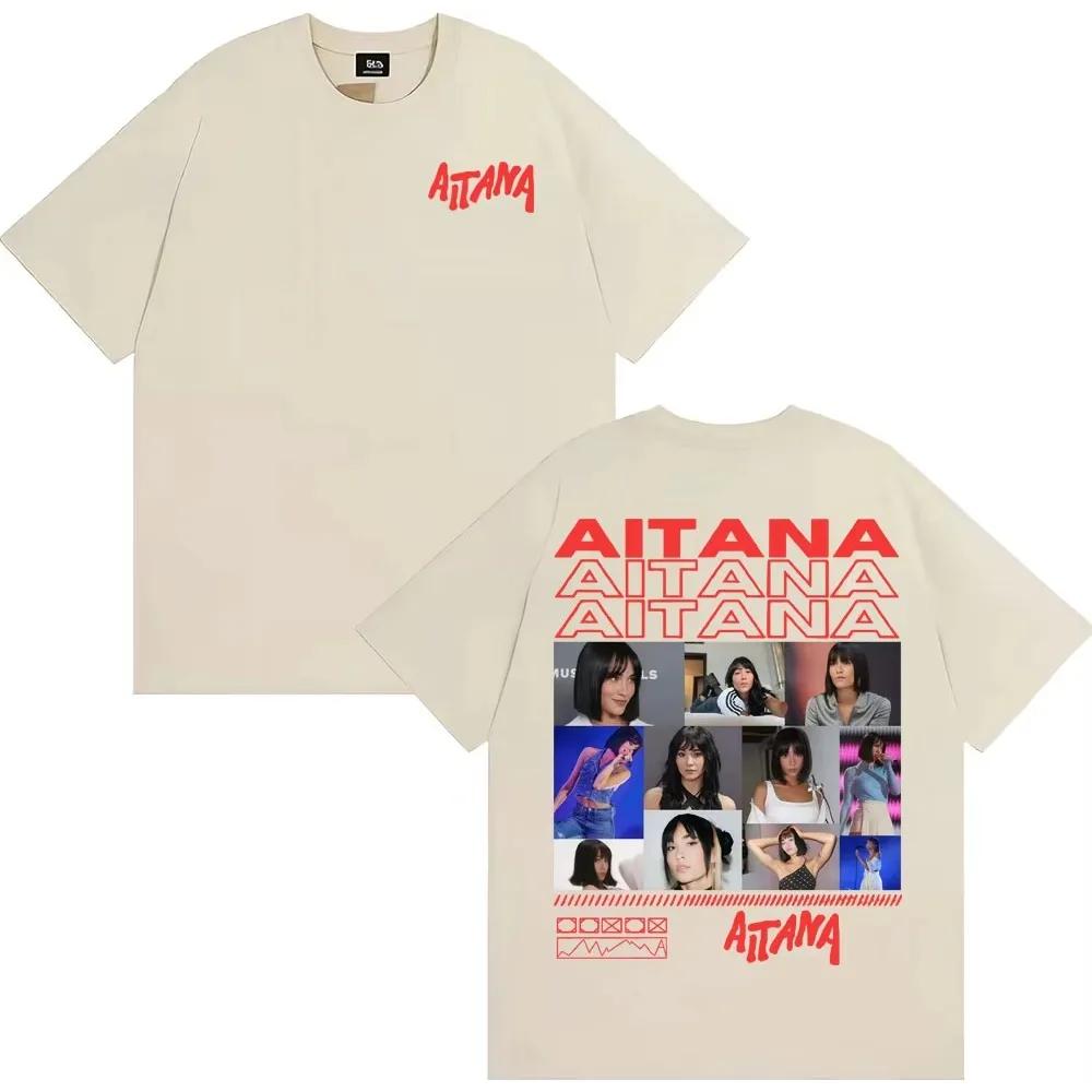 Singer Aitana Album Tour 2026 Merch T Shirt Fashion Aesthetic Short Sleeve T-shirt Men Women's Cotton Casual T-shirts Streetwear