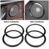 4Pcs Carbon Fiber Style Car Door Speaker Ring Trim Cover for BMW 3 Series F30 GT F34 13-18