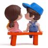 1/2Pcs Mini Stool Couples Dolls Fairy Garden Miniatures Decor DIY Micro Display for Tiny Scenes Home Decoration Accessories