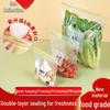 Food-Grade Double Seal Fresh-Keeping Bags for Refrigerator & Freezer