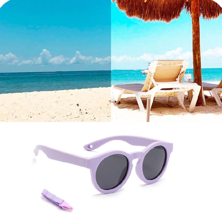 Lightweight Silicone Frame Toddler Sunglasses Foldable Design UV400 Sun Glasses Eyewear For Outdoor Travel