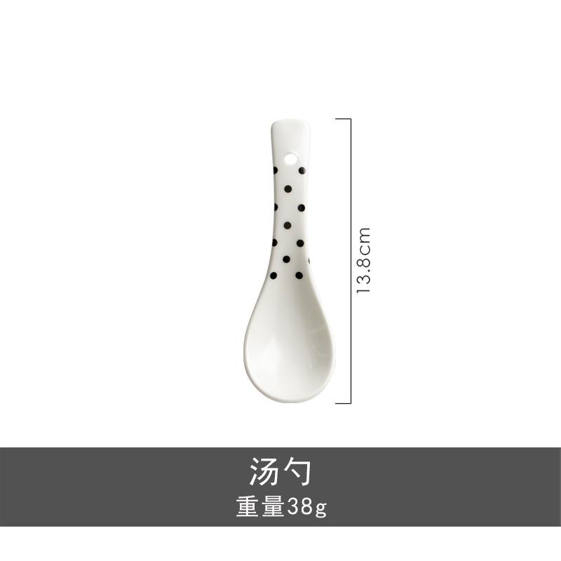 Gold Plated Polka Dot Ceramic Dishes Set Fine Steak Plate Salad Dessert Dishes Dinner Plate Cooking Utensils Kitchen Utensils