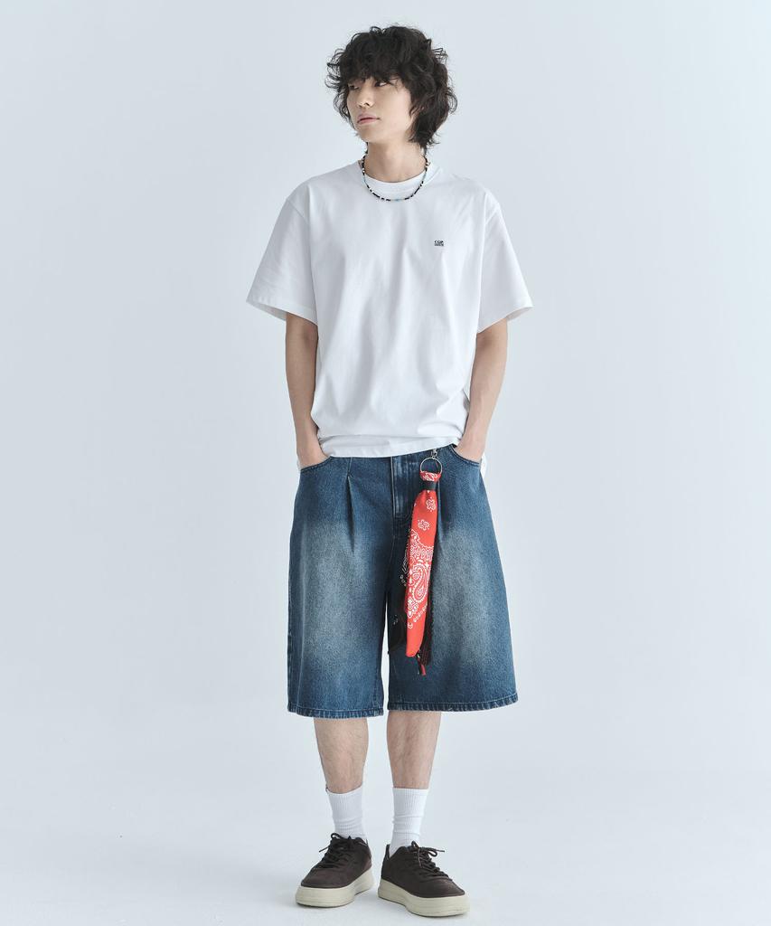 CGP [2Pack] Small Square Logo Short Sleeve T-Shirt - White