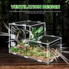 Reptilien Terrarium für Springspinnen Schlange Mit Klarem Beobachtungsdesign Und Sicheren Befestigungen Für Amphibien Lebensräume Box